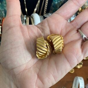 Gold Clip-On Earrings